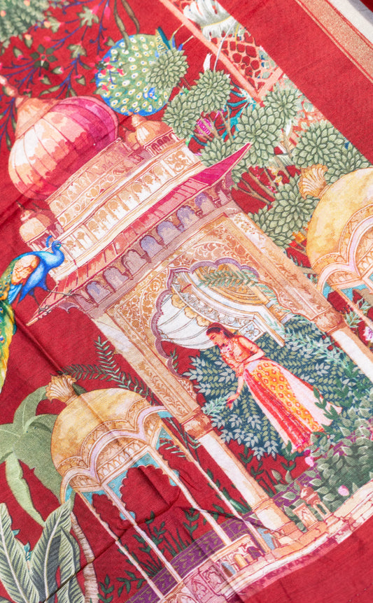 Banaras Cotton Silk Gatchola Suit Set