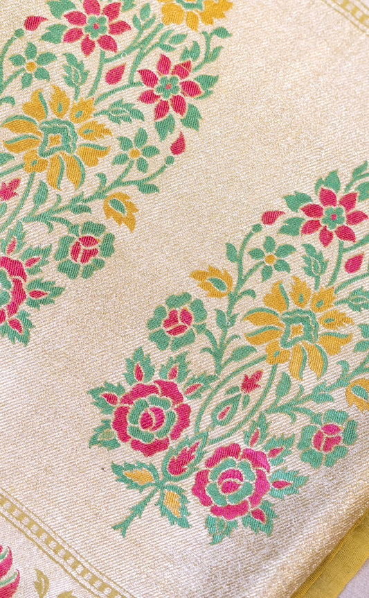 Minakari Kardwa Buta Chaniya Silk Suit Set