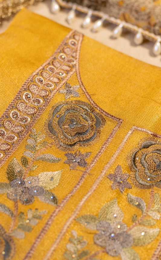 Luminous Tissue Gota Suit Set